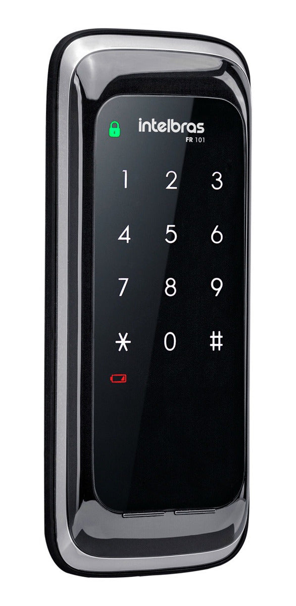 Fechadura Digital De Sobrepor Touch Screen Fr 101 Preta