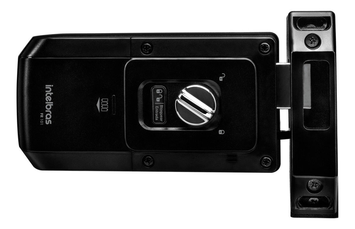 Fechadura Digital De Sobrepor Touch Screen Fr 101 Preta