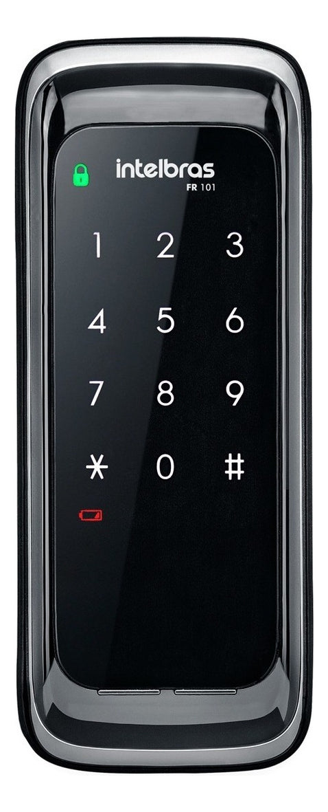 Fechadura Digital De Sobrepor Touch Screen Fr 101 Preta
