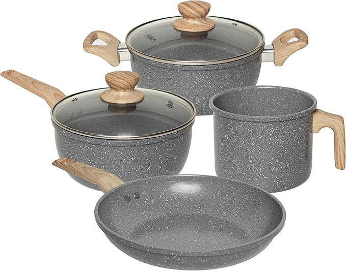 Jogo De Panela 4 Peças Indução Antiaderente Dark Grey Oster