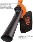 Soprador E Aspirador De Folhas Black+decker Bv25 Com Função Triturador 220v