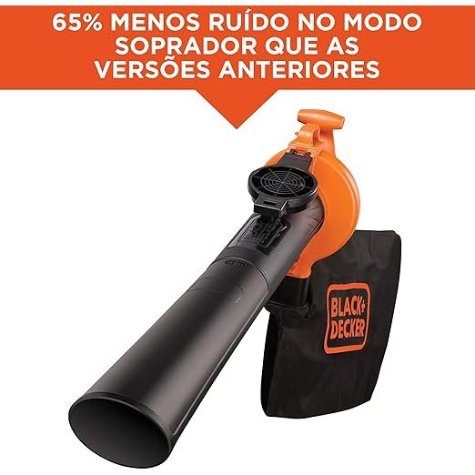 Soprador E Aspirador De Folhas Black+decker Bv25 Com Função Triturador 220v