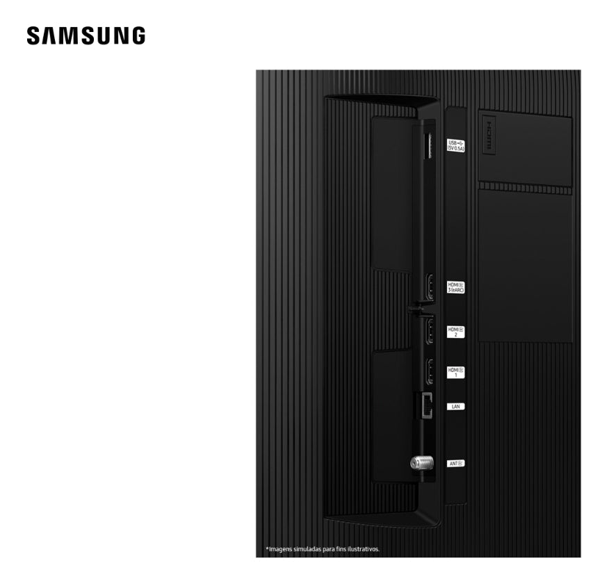 Smart Tv 43" Samsung U8100f Crystal Uhd 4k 2025 - Preto