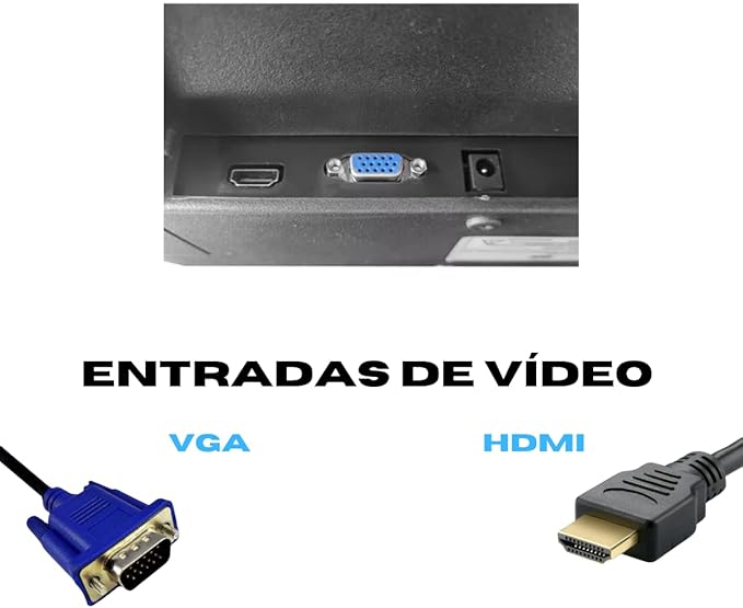 MONITOR BRX LED 21" HDMI+VGA 60Hz 110/220v MBRX21BK