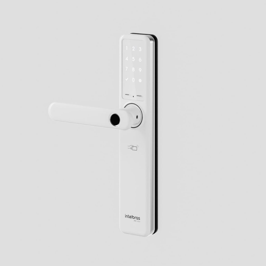 Fechadura Inteligente de Embutir com Biometria IFR 7000 Prata Intelbras