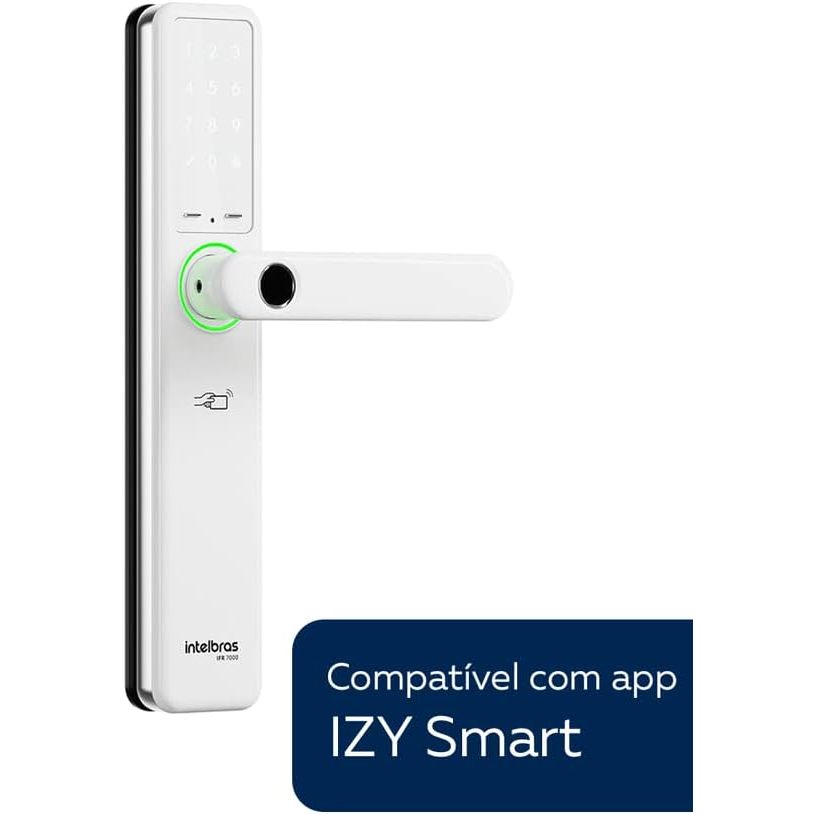 Fechadura Inteligente de Embutir com Biometria IFR 7000 Prata Intelbras