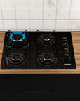 Cooktop Itatiaia Essencial 4 Bocas - Preto