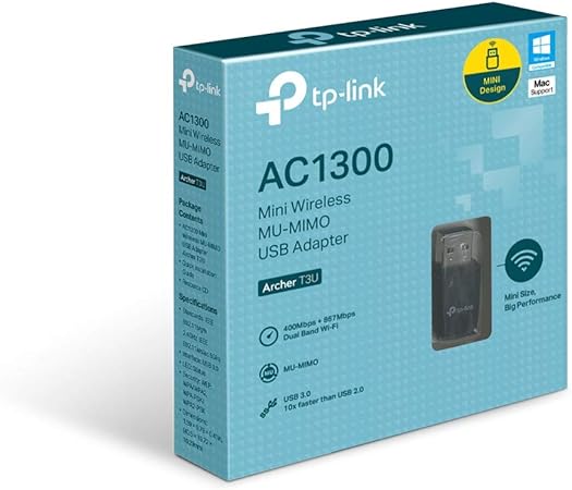 Adaptador TP-Link USB Mini MU-MIMO AC1300– Archer T3U