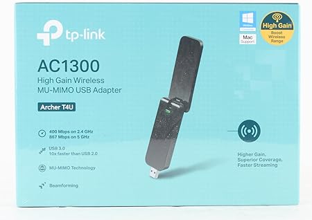 Adaptador TP-Link USB Dual Band AC1300– Archer T4U