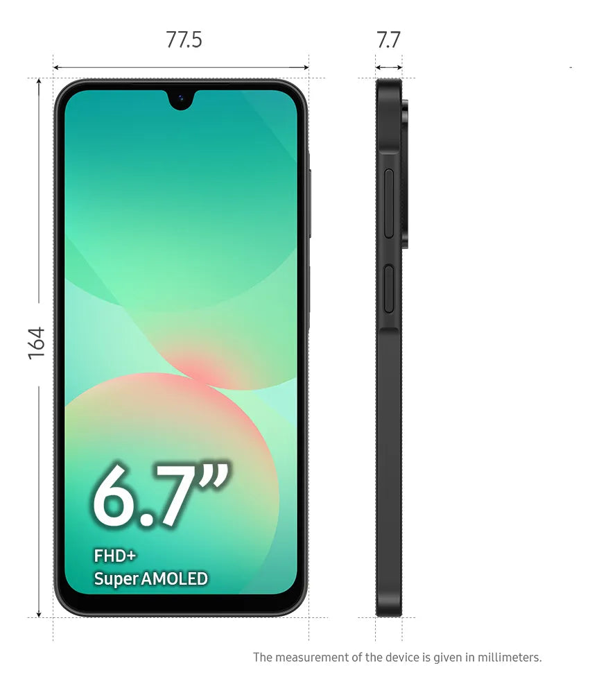 Smartphone Samsung Galaxy A26 5G 256GB, 8GB RAM - Preto
