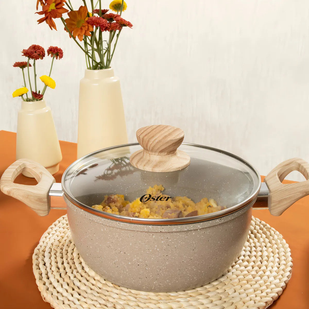 Conjunto De Panelas 4 Peças Marble Edition- Cinza Dust Oster