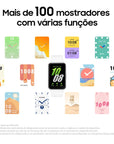Samsung Smartwatch Galaxy Fit3 Prata, Pulseira Branca
