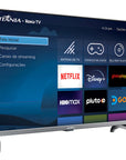 Smart TV 32" Britânia BTV32G7PR2CSGBLH HD LED HDMI Roku TV