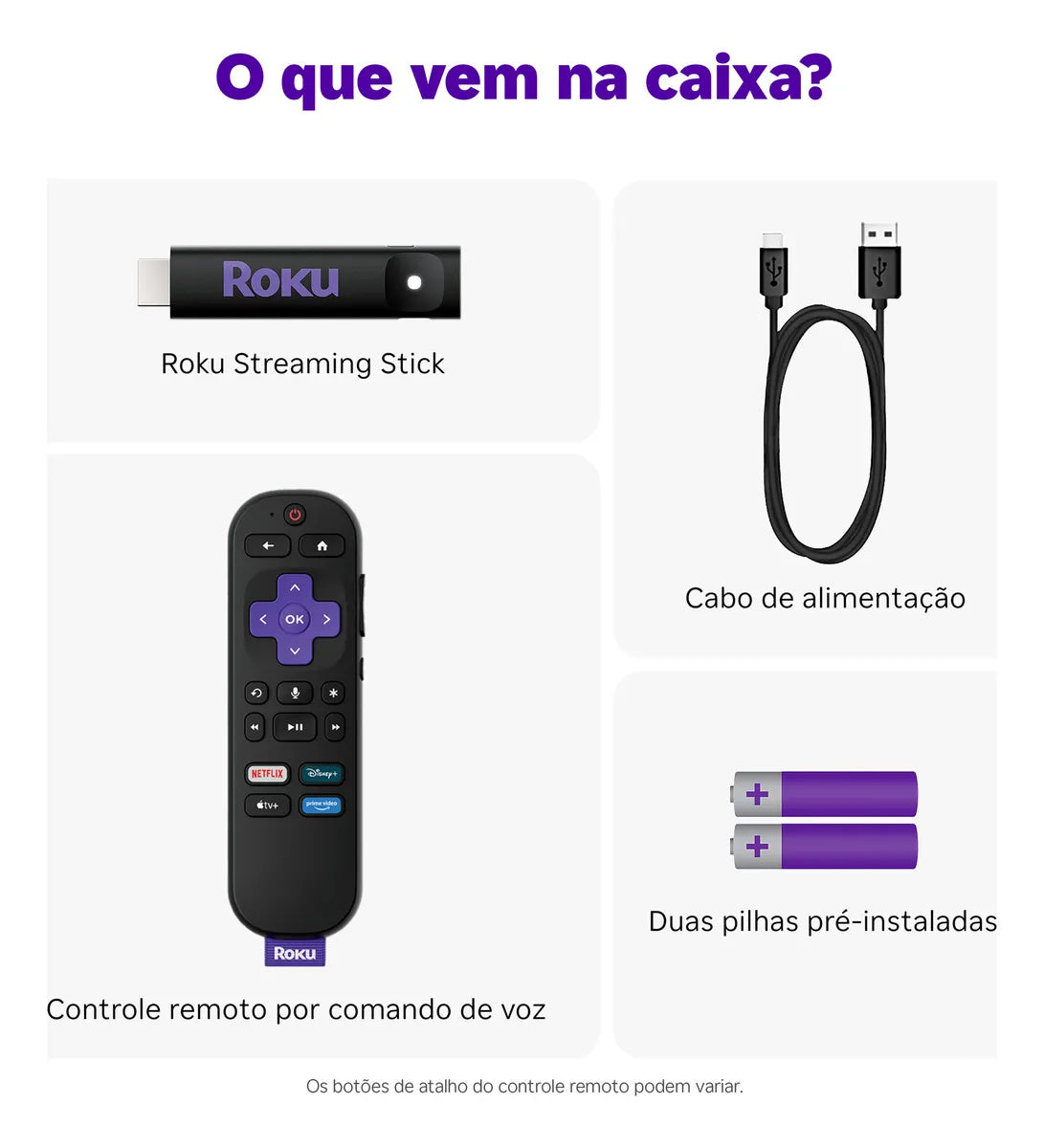 Roku Streaming Stick 2025, Dispositivo para TV HD/FHD