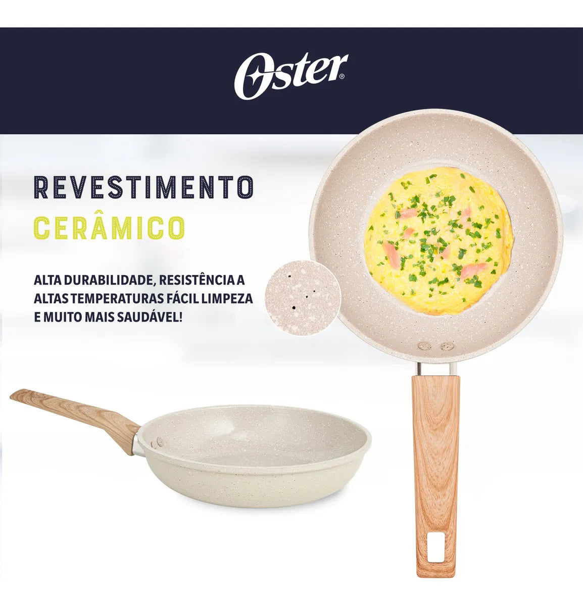 Conjunto De Panelas E Leiteira 5 Peças Marble Edition Cream