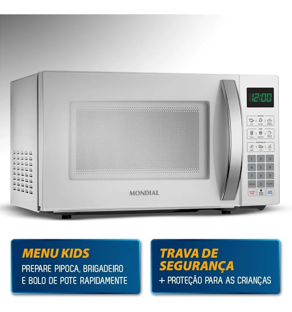 Micro-Ondas, Mondial, Branco, 1200W - MO-01-21-W 220v