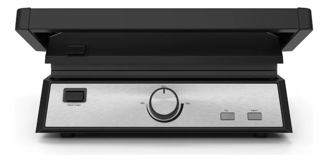 Grill Philco 2 Em 1 Chapa Com Abertura 180° Pgr50a 220v