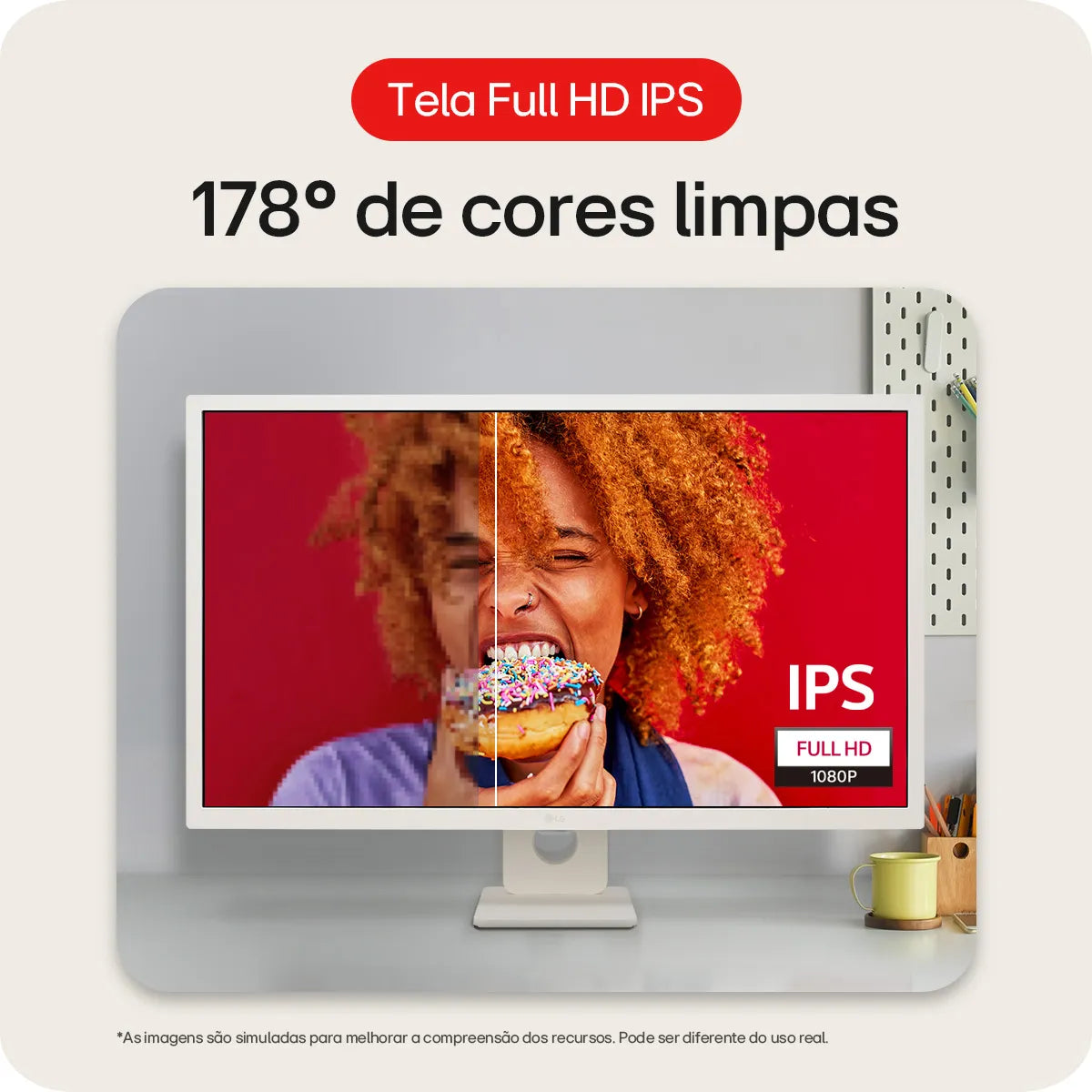 Monitor LG MyView Smart - Tela IPS de 32”, FHD, WebOS, ThinQ