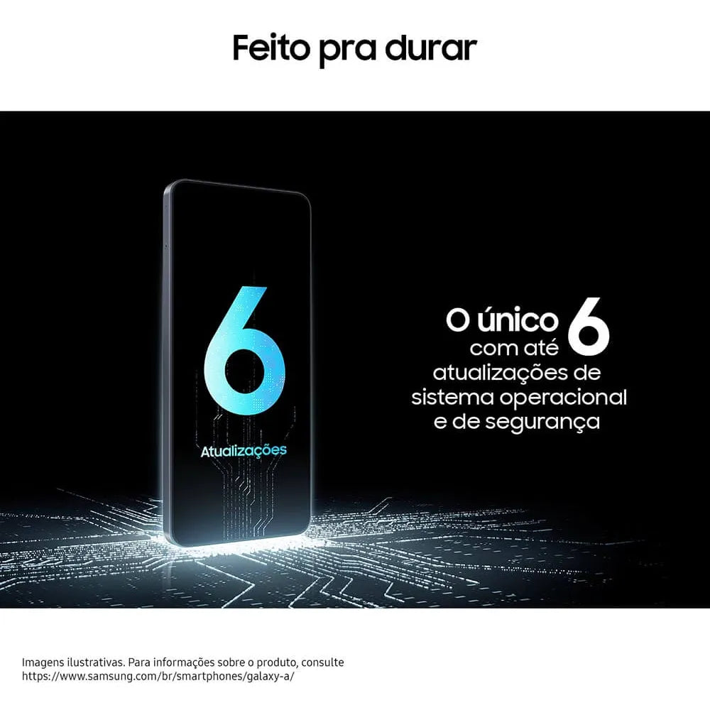 Smartphone Samsung Galaxy A17 5G, 128GB, 4GB, 50MP Tela 6.7&quot; - Preto
