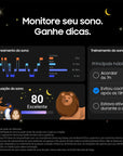 Samsung Smartwatch Galaxy Fit3 Prata, Pulseira Branca