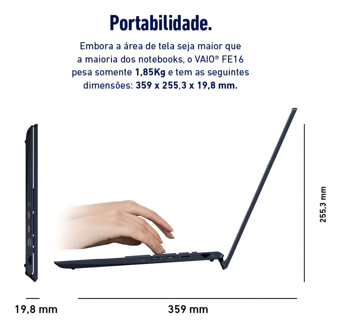 Notebook VAIO FE16 VJFE69F11X-B1221H W11