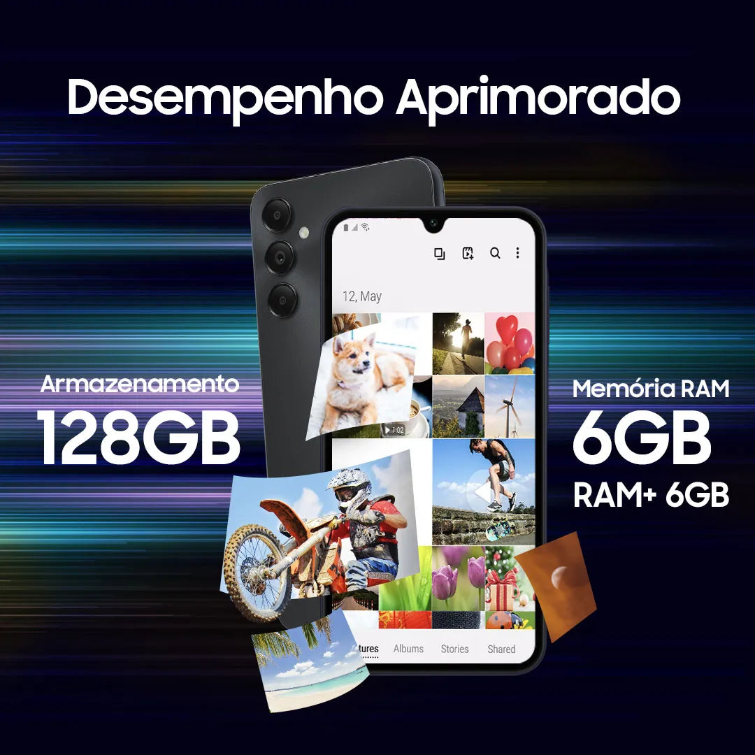 Smartphone Samsung Galaxy A05s 128GB 6GB RAM - Preto