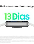 Samsung Smartwatch Galaxy Fit3 Prata, Pulseira Branca
