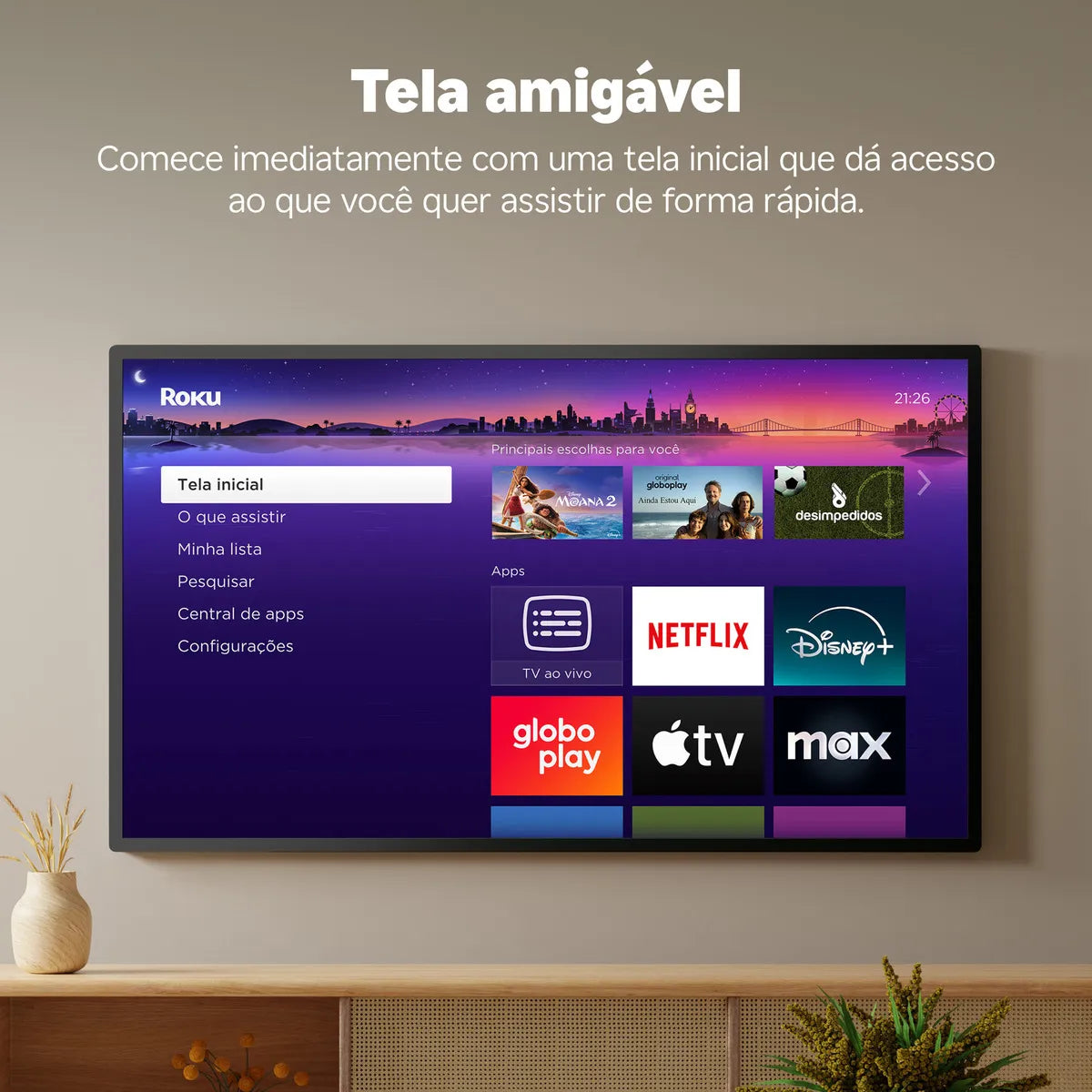 Roku Streaming Stick 2025, Dispositivo para TV HD/FHD