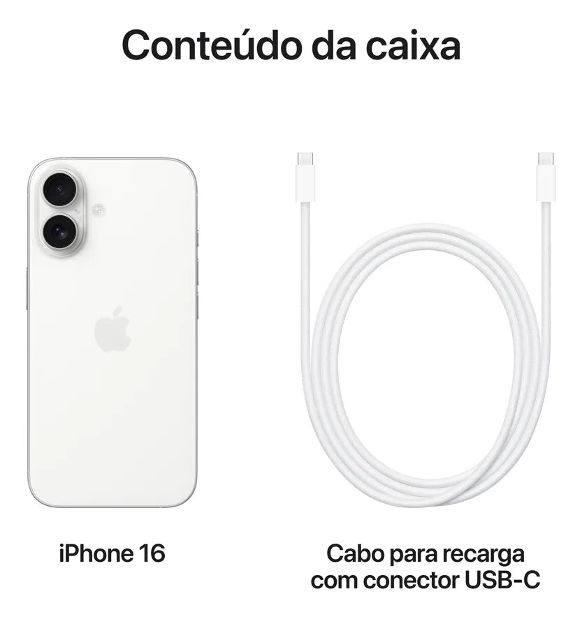 Apple iPhone 16 (256 GB) - Branco