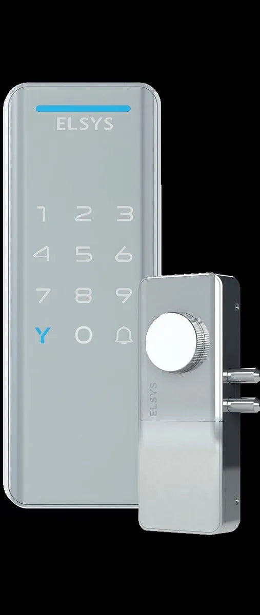 Fechadura Eletrônica Digital Sobrepor Prata Elsys ESF-DS1100V – Prata