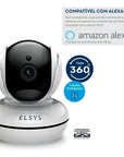 Câmera Inteligente Wifi Giratória Full HD MYRA 360 ESC-WR5F