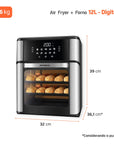 Fritadeira Air Fryer Forno Oven 12L Mondial AFO-12L-BI 110V