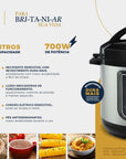 Panela de Pressão Britânia BPP01PI Multifuncional 3L - 127V