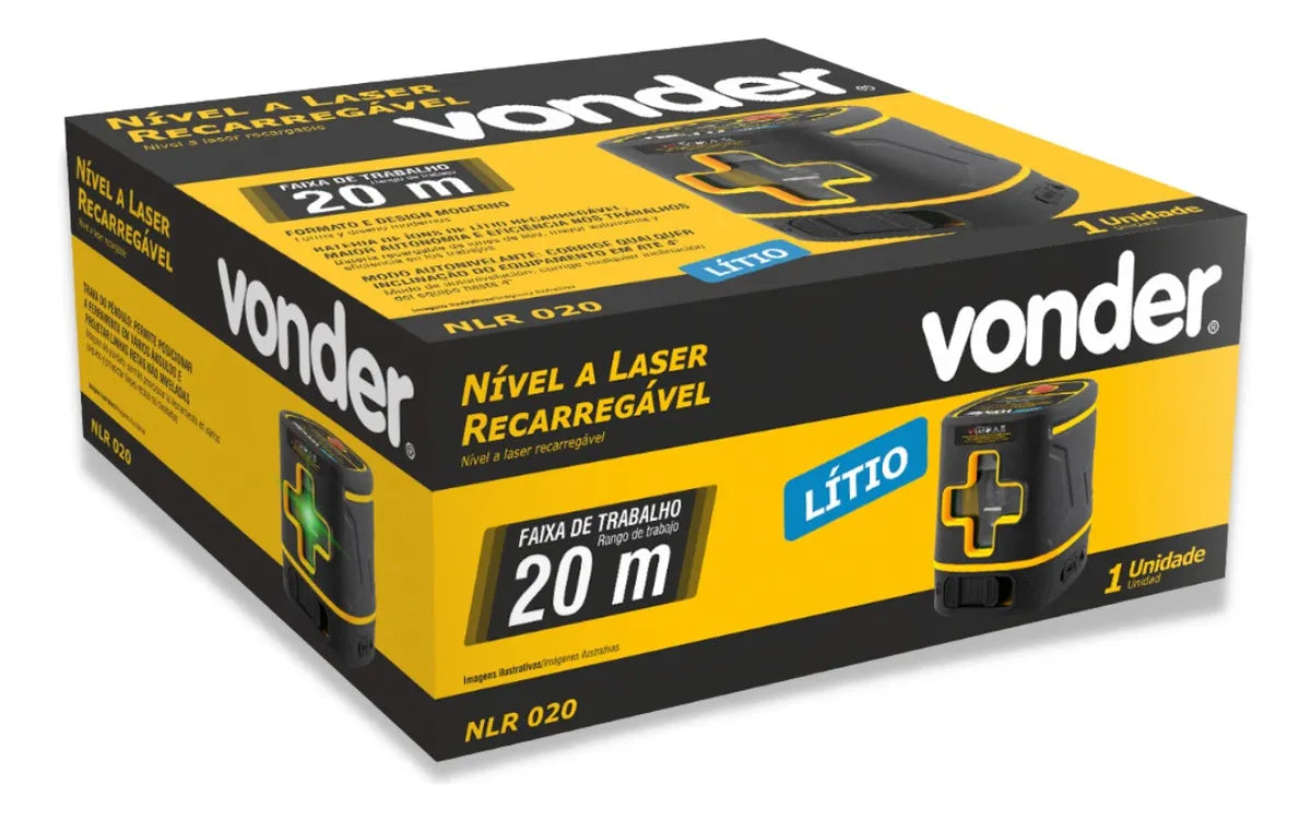 NIVEL LASER 20M RECARREGAVEL NLR020 VD