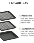 Fritadeira Air Fryer Forno Oven 12L Mondial AFO-12L-BI 110V