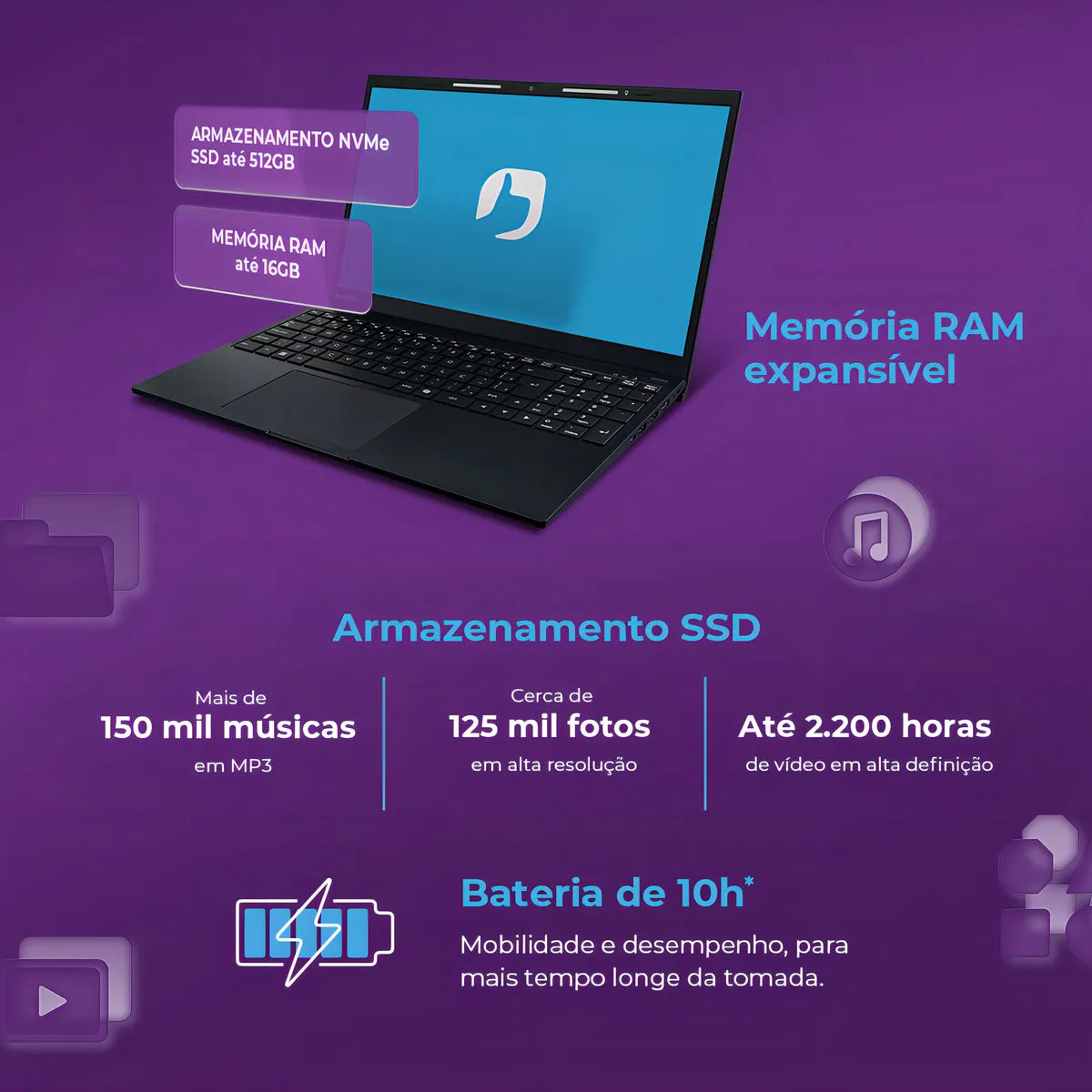 Notebook Positivo Vision i15 Lumina Bar Core i3-N300, W11