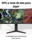 Monitor Gamer 34" LG Ultragear Curvo –Tela VA  34GP63A-B