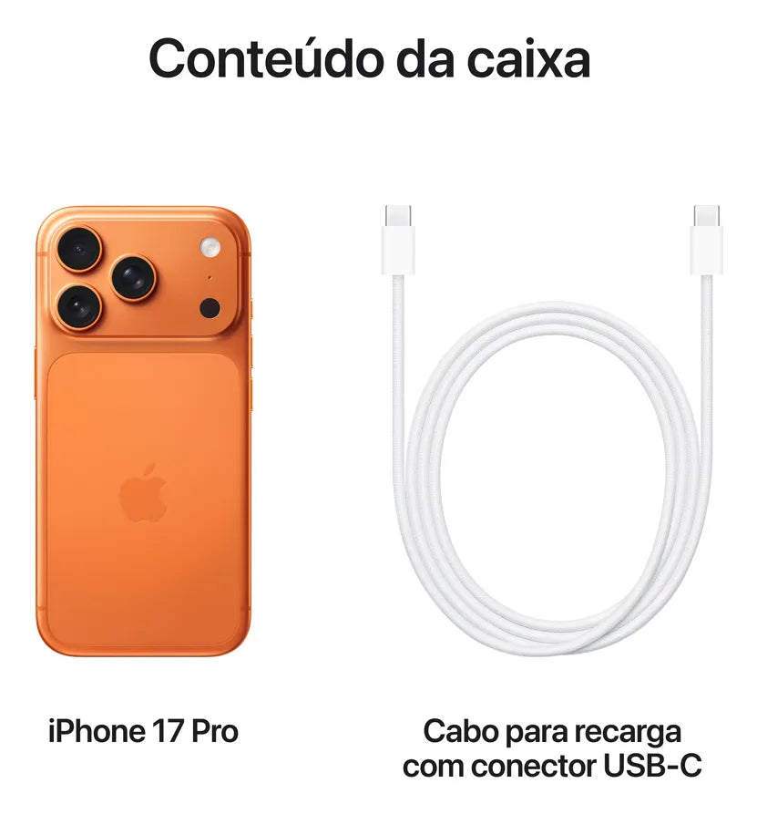 iPhone 17 Pro 256GB - Laranja-cósmico