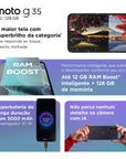 Smartphone Motorola Moto G35 5g - 128gb 12gb Grafite