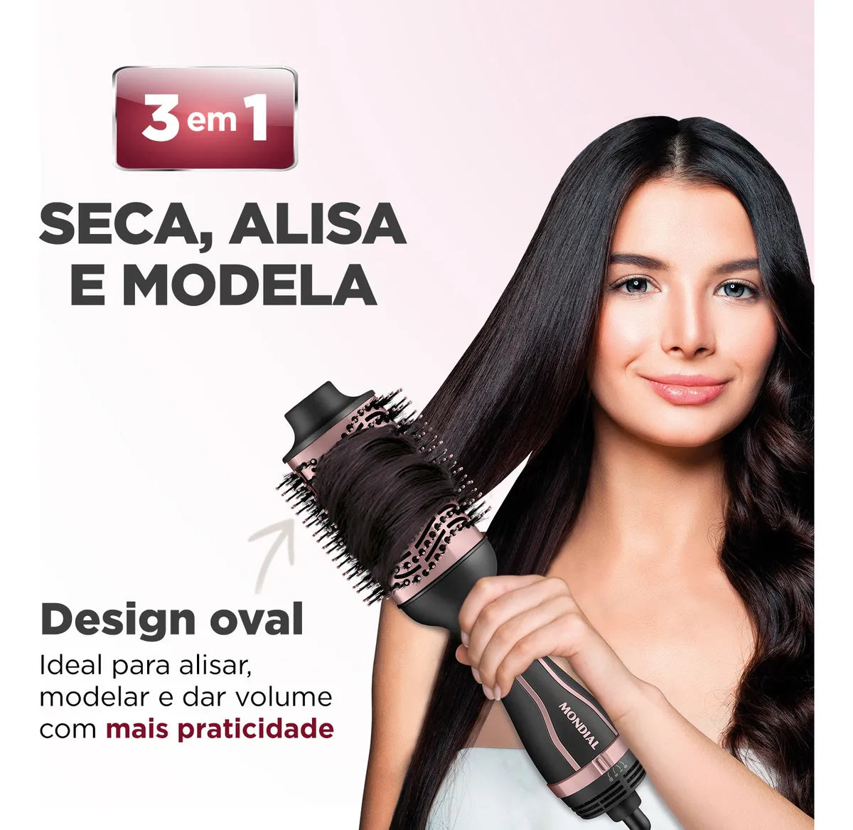 Escova Secadora Keratin Mondial ES-11-BI 1200W - Bivolt