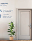 Fechadura Digital com Biometria, Elsys,ESF-DE2000B - Prata