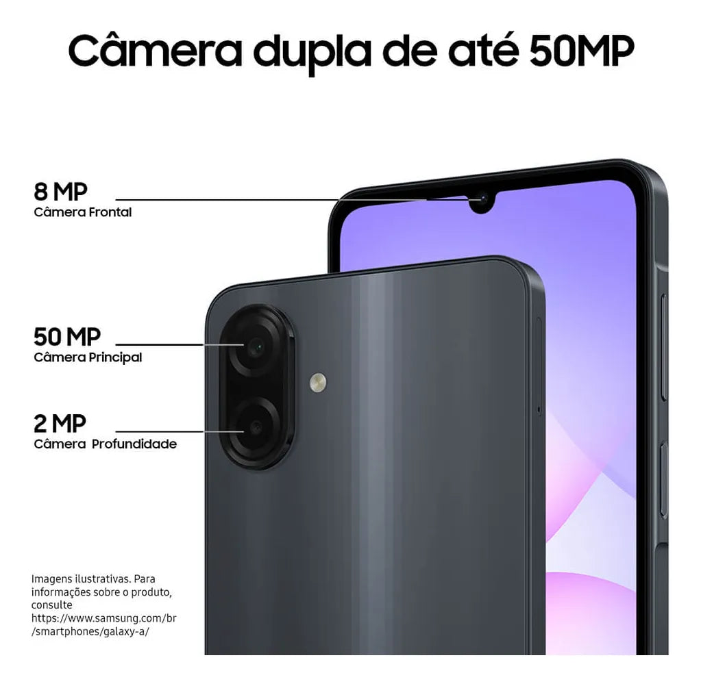 Smartphone Samsung Galaxy A07 256gb 8gb Ram Preto