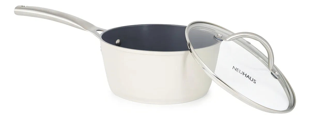 Jogo De Panelas 8 Peças Ceramic Prime Off White - Neuhaus