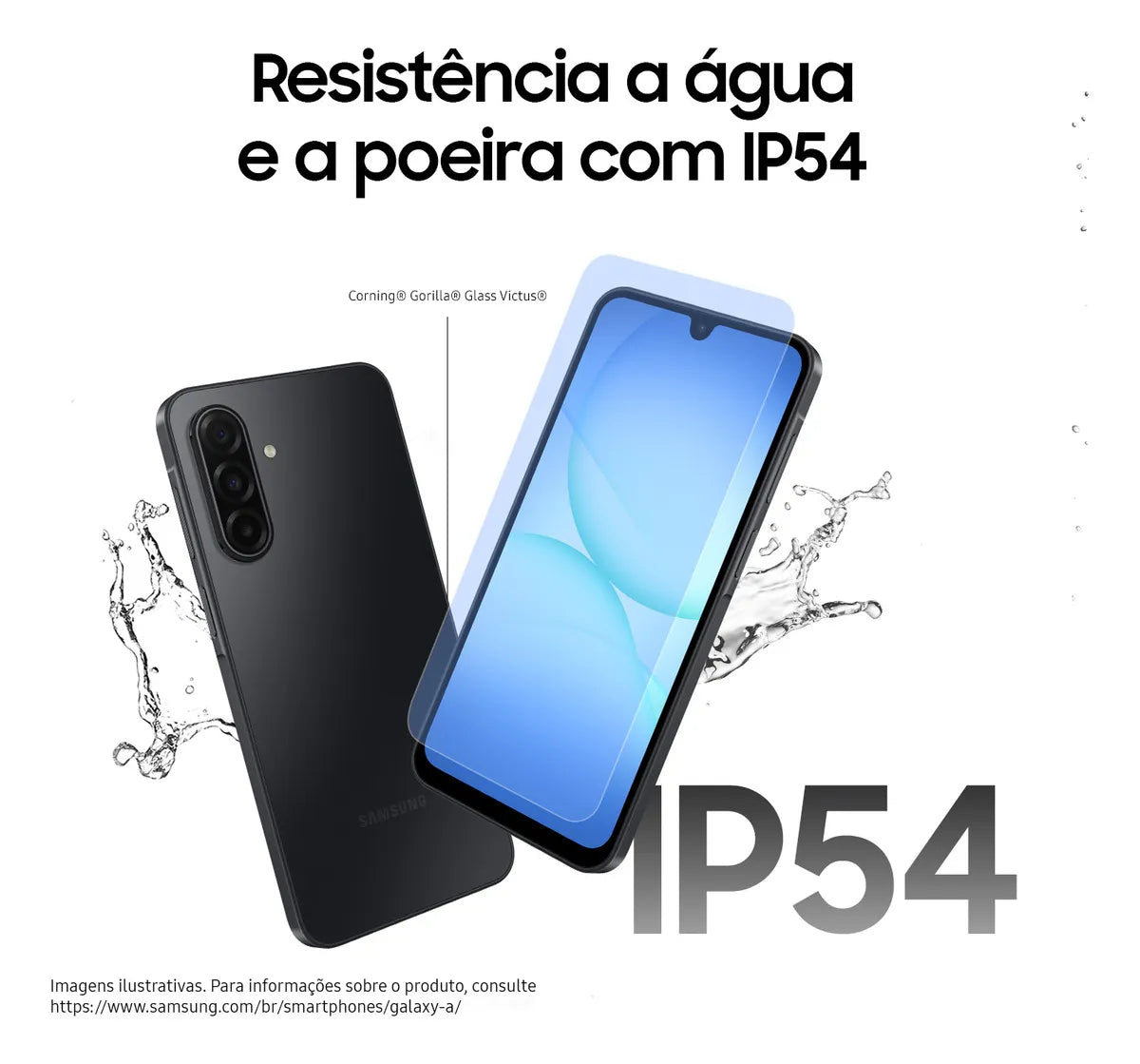 Smartphone Samsung Galaxy A17 5G, 128GB, 4GB, 50MP Tela 6.7&quot; - Preto