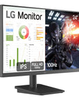 Monitor PC Gamer LG 24” IPS, Full HD, 100Hz, HDMI - 24MS500-B