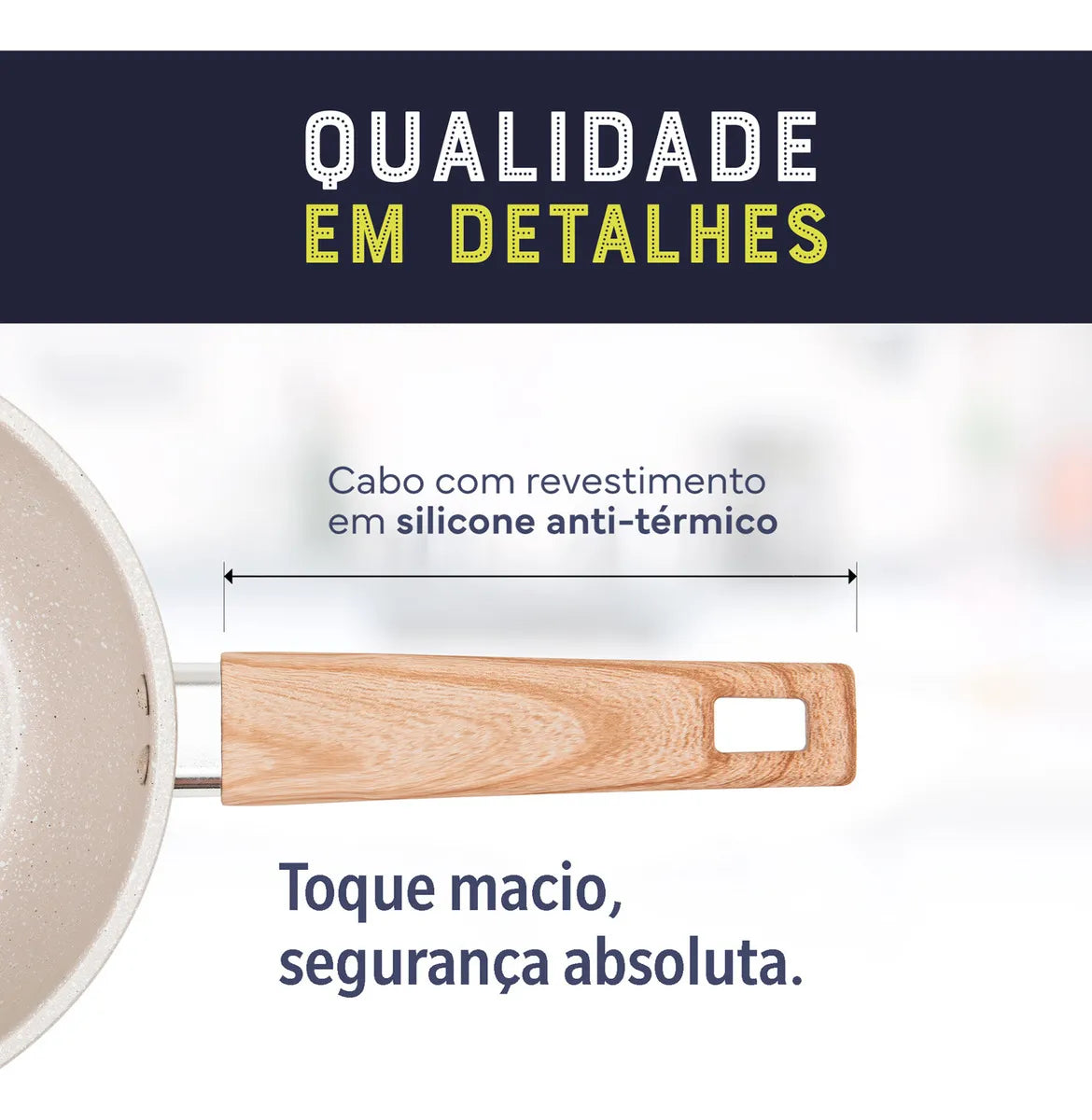 Conjunto De Panelas E Leiteira 5 Peças Marble Edition Cream