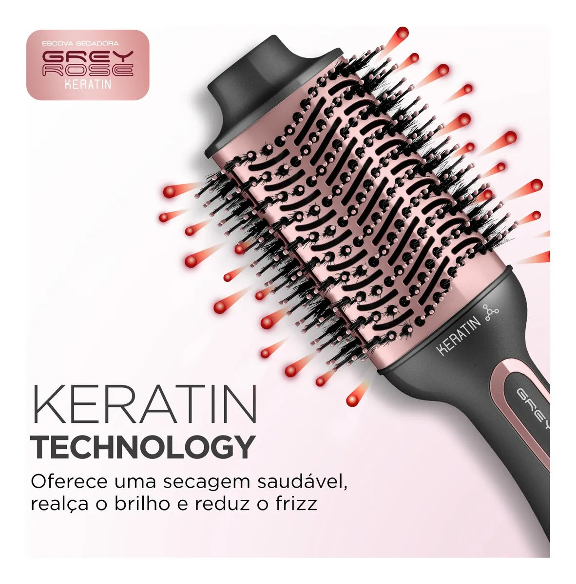 Escova Secadora Keratin Mondial ES-11-BI 1200W - Bivolt