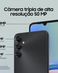 Smartphone Samsung Galaxy A05s 128GB 6GB RAM - Preto