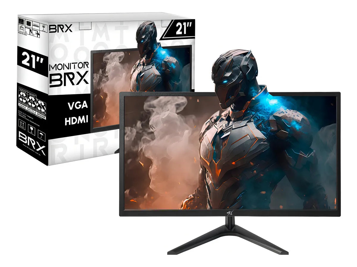 MONITOR BRX LED 21" HDMI+VGA 60Hz 110/220v MBRX21BK