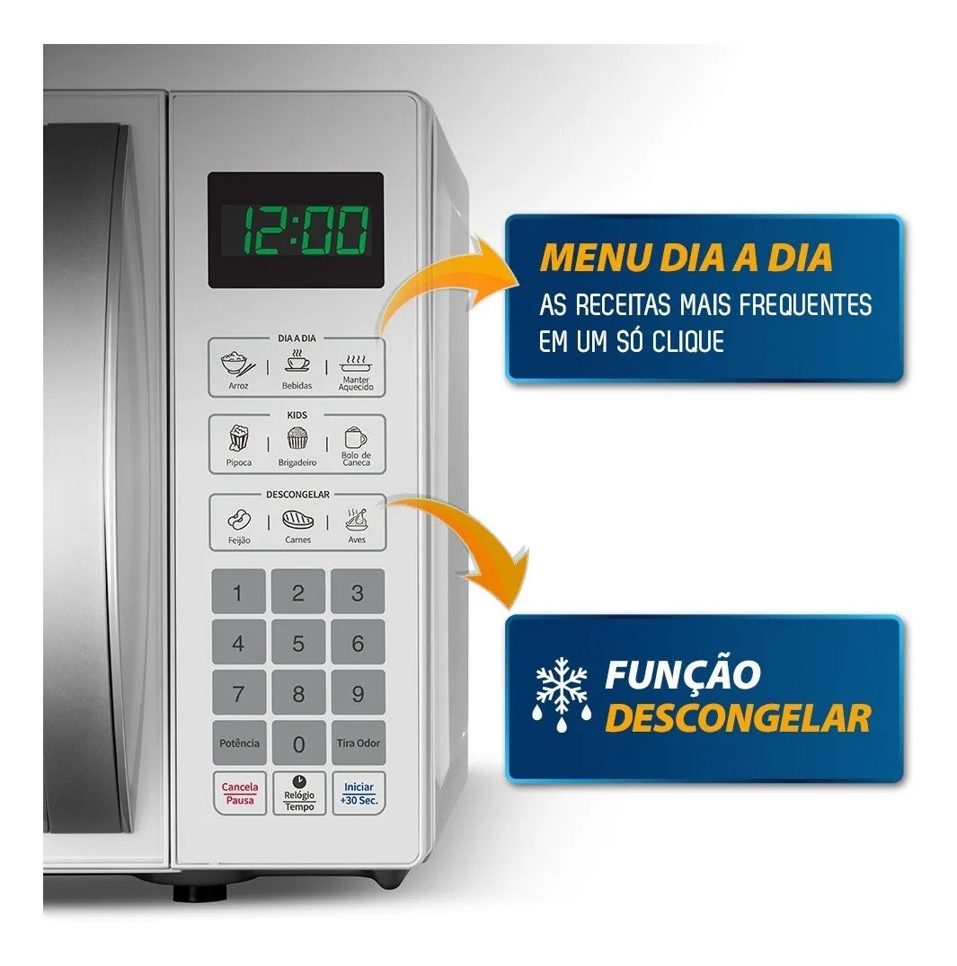Micro-Ondas, Mondial, Branco, 1200W - MO-01-21-W 220v